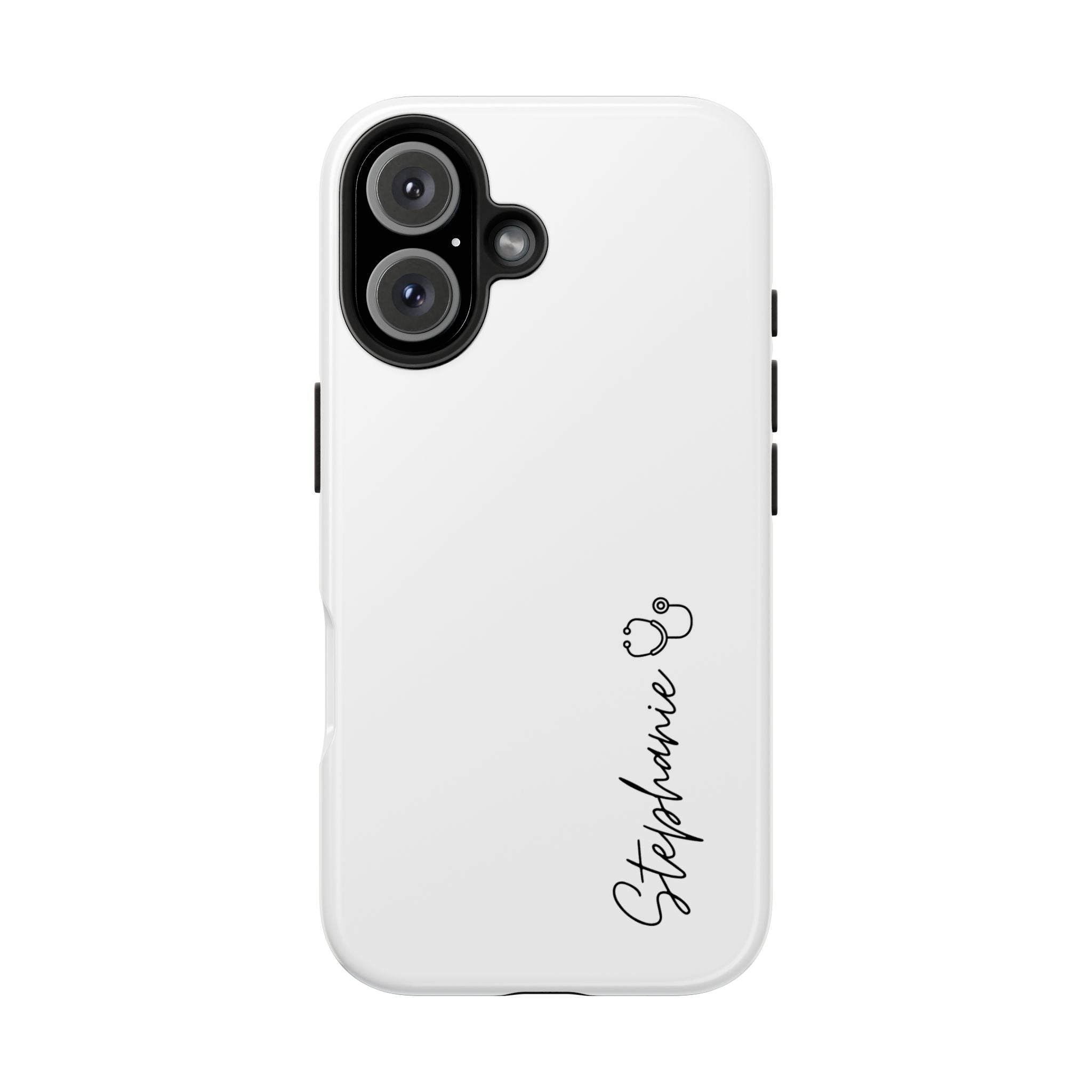 Personalized Tough Phone Case — Slim White Protective Case