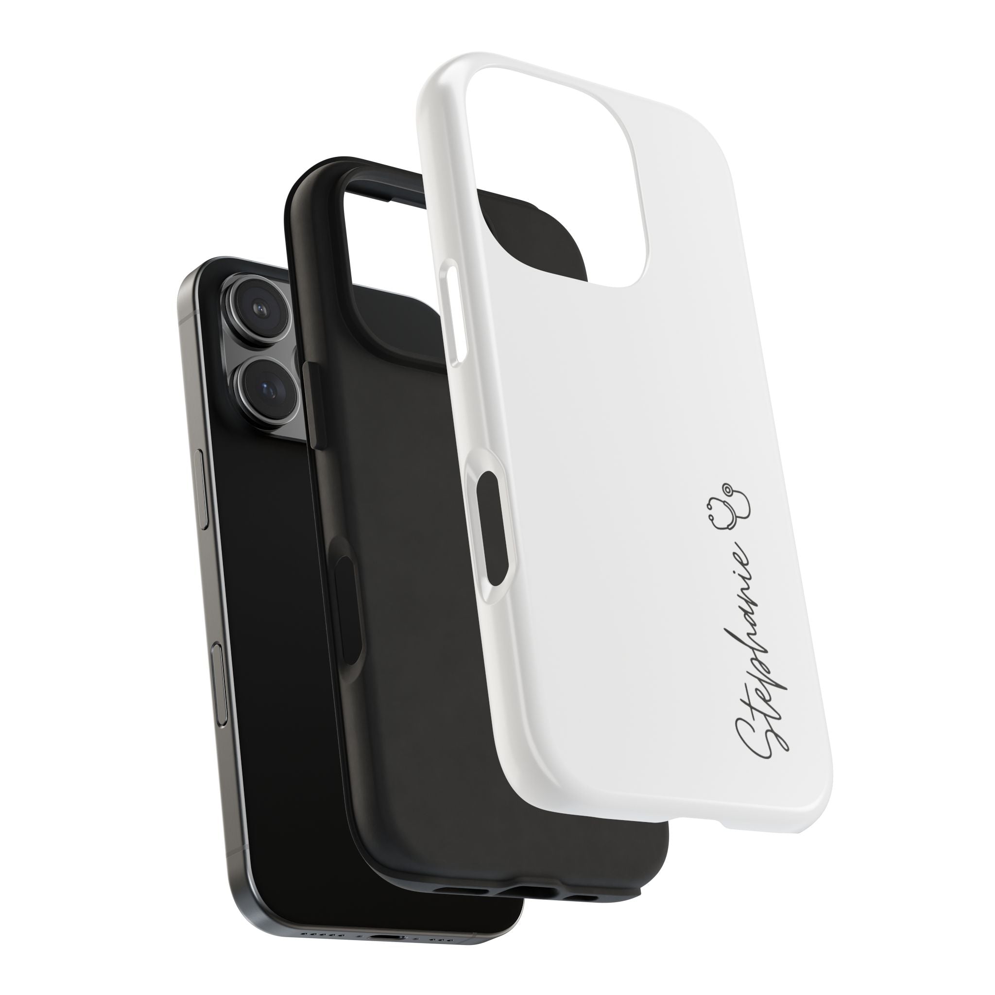 Personalized Tough Phone Case — Slim White Protective Case