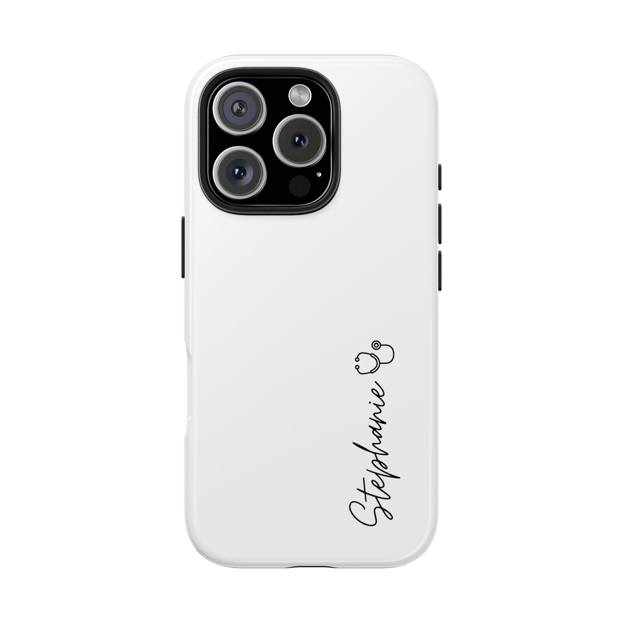 Personalized Tough Phone Case — Slim White Protective Case
