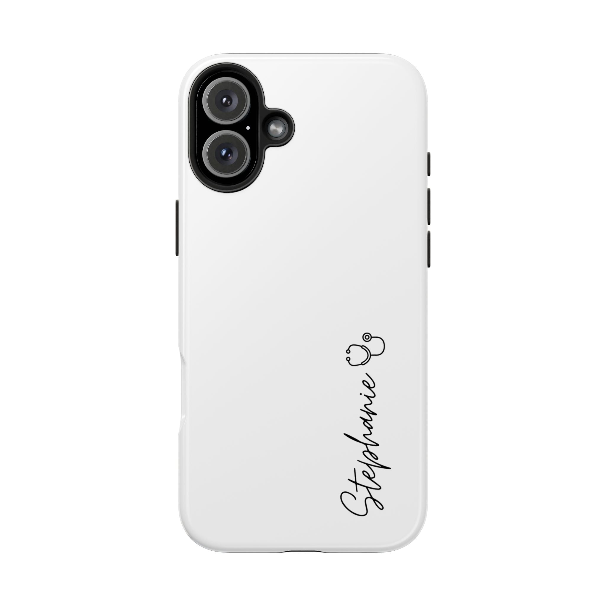 Personalized Tough Phone Case — Slim White Protective Case