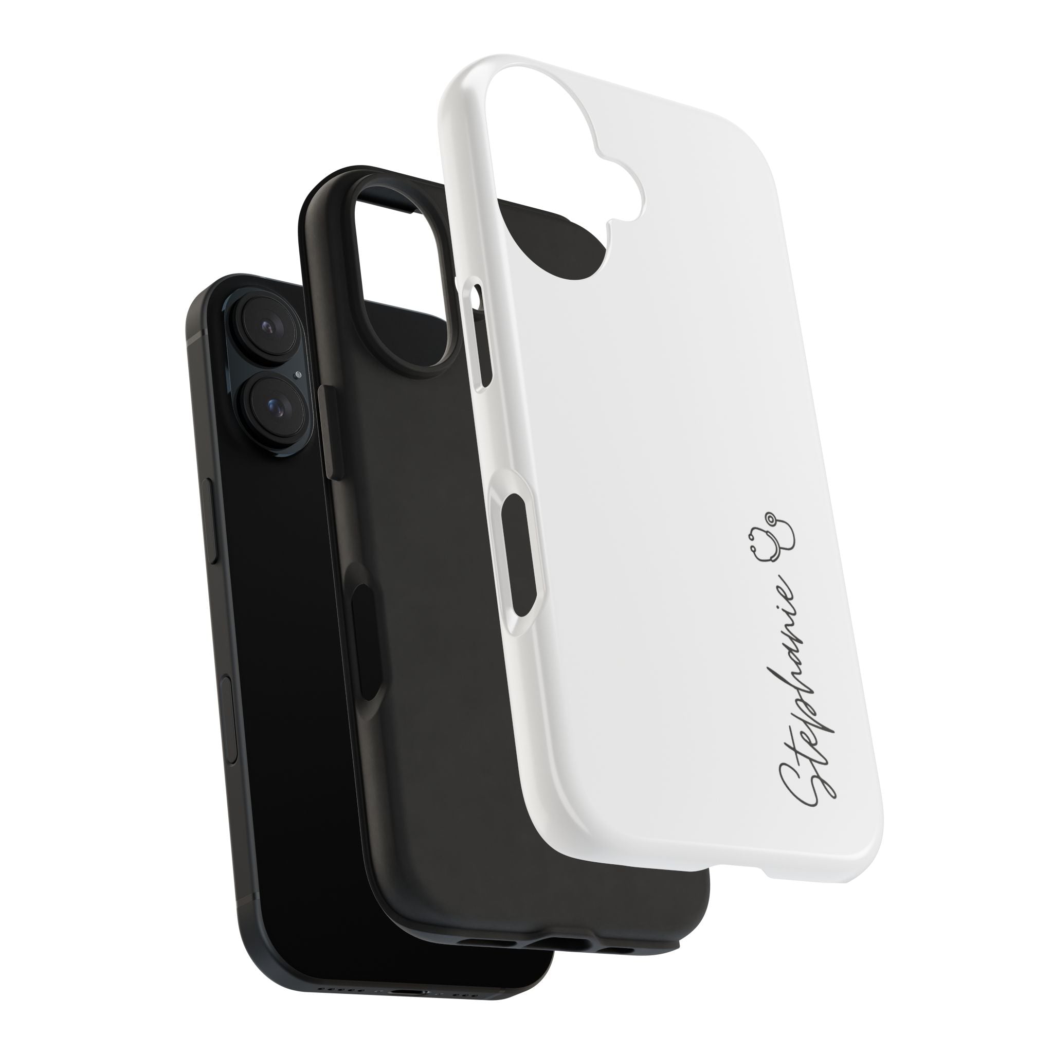 Personalized Tough Phone Case — Slim White Protective Case