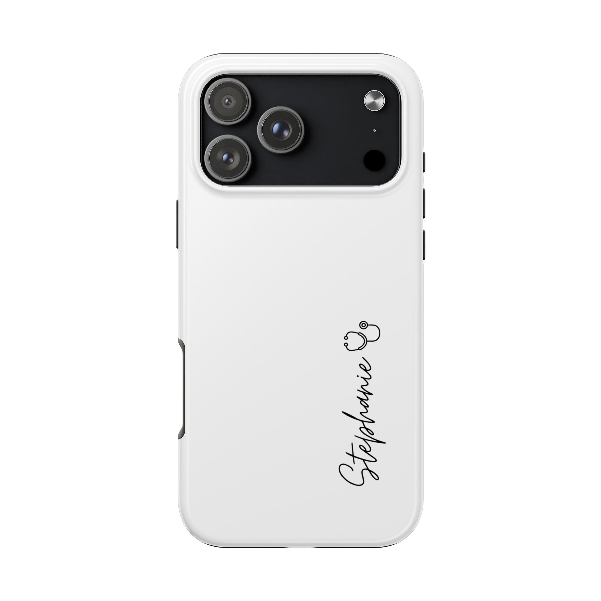 Personalized Tough Phone Case — Slim White Protective Case