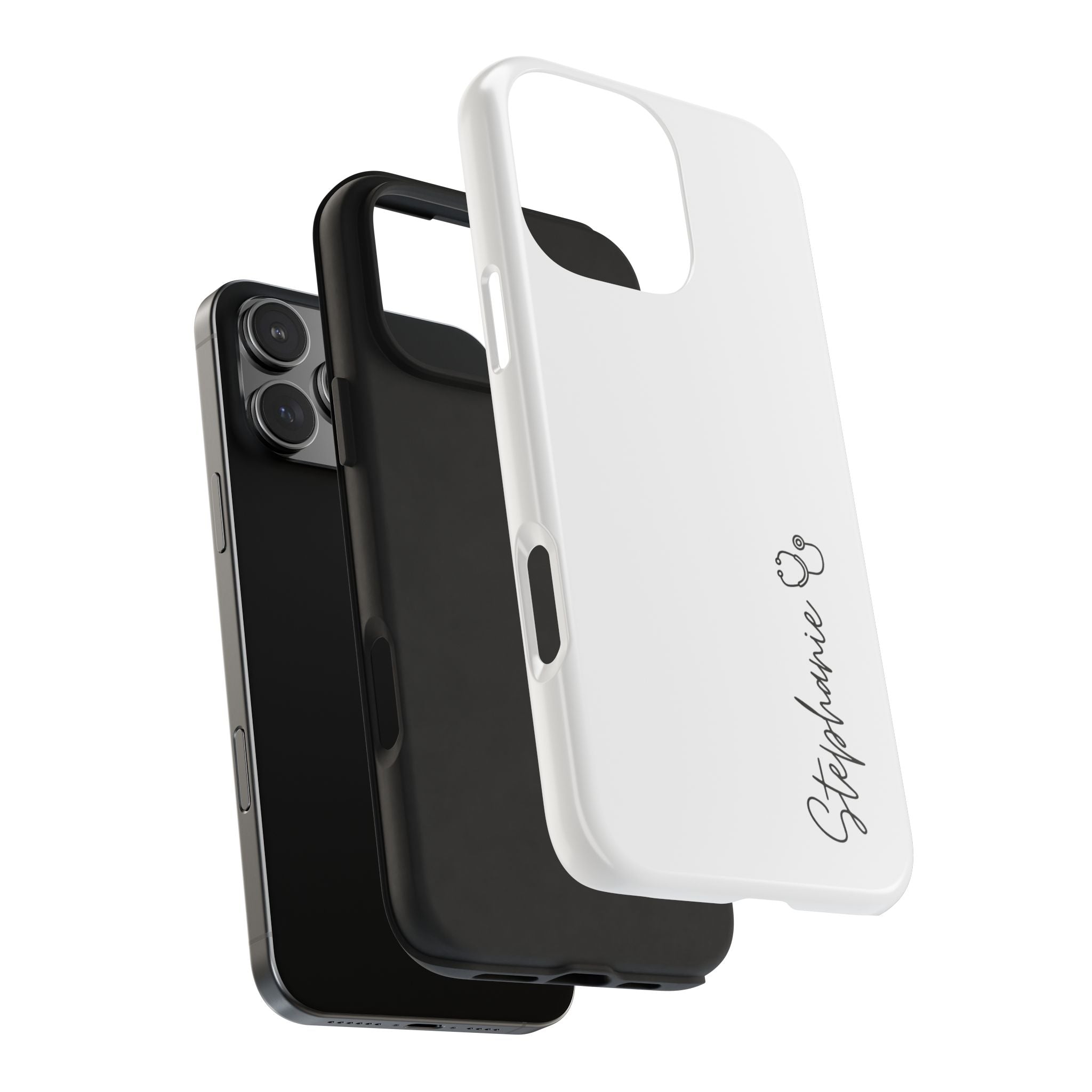 Personalized Tough Phone Case — Slim White Protective Case