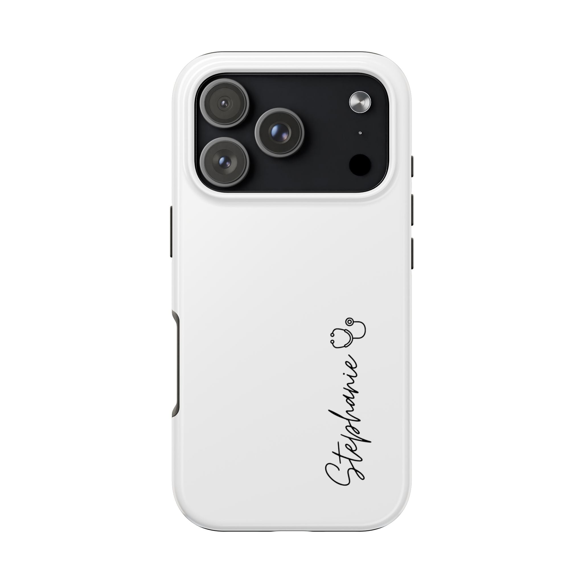 Personalized Tough Phone Case — Slim White Protective Case