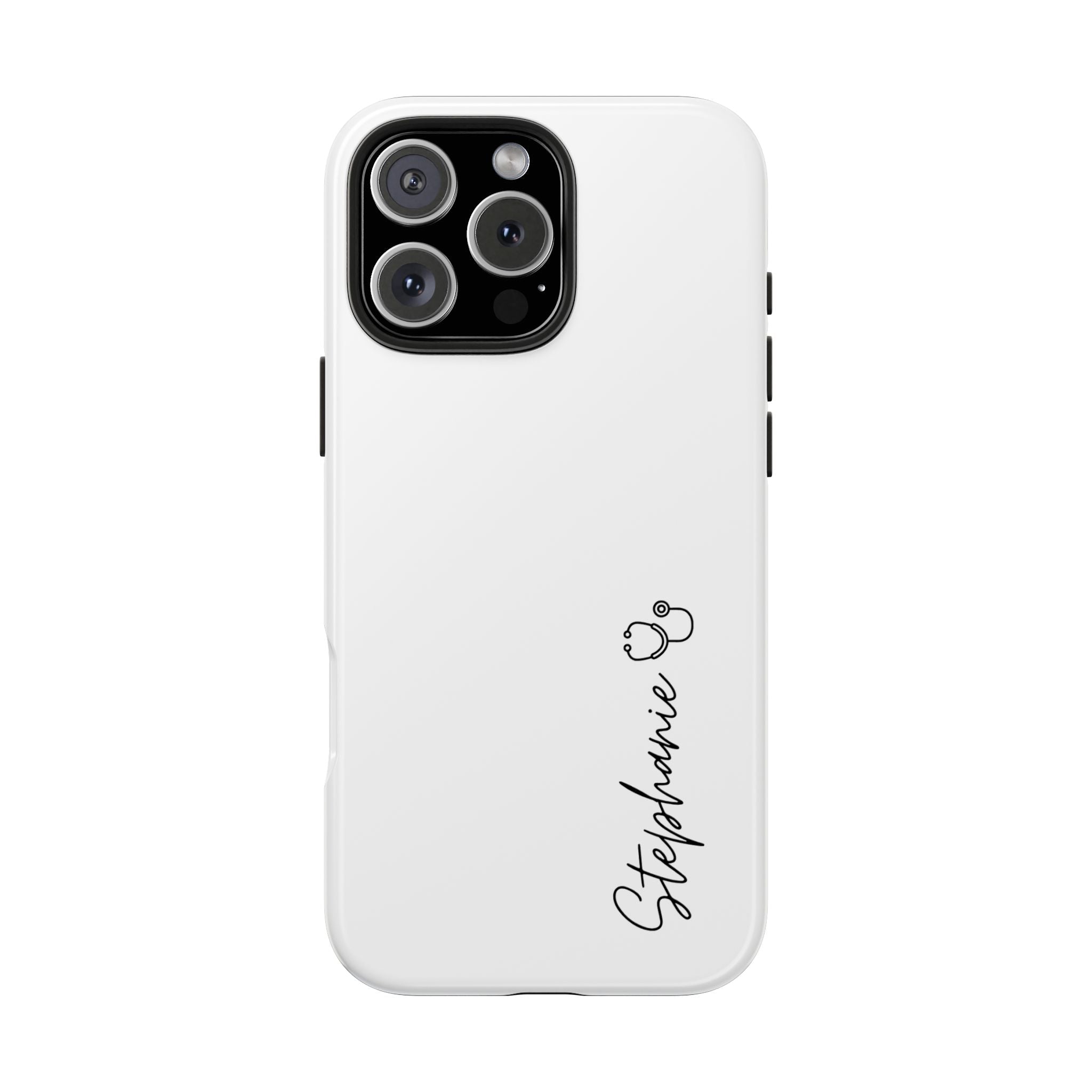 Personalized Tough Phone Case — Slim White Protective Case