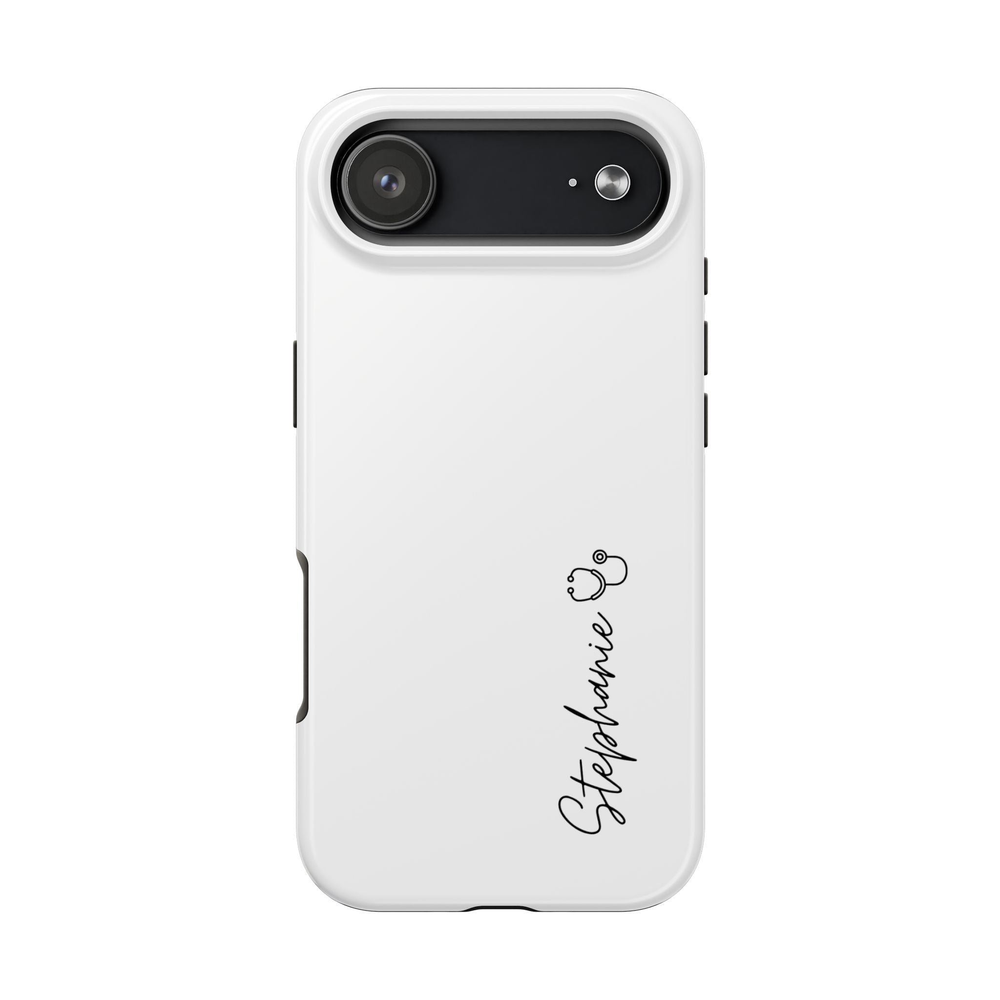 Personalized Tough Phone Case — Slim White Protective Case