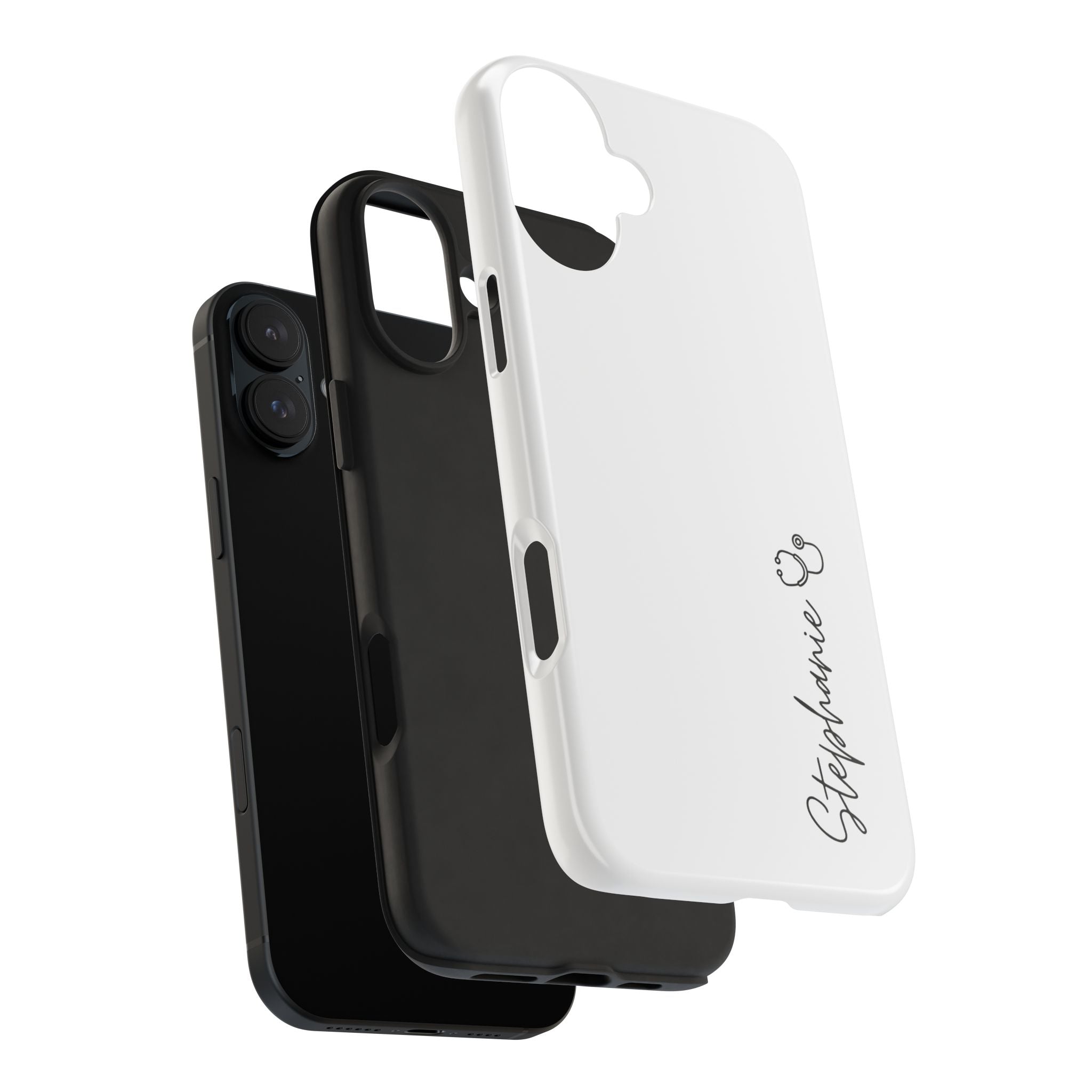 Personalized Tough Phone Case — Slim White Protective Case